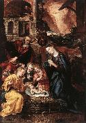 VOS, Marten de Nativity  ery oil painting on canvas